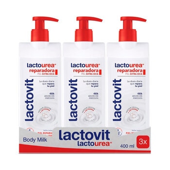 Lactovit Lactourea Crema Corporal  3 pzas de 400 ml