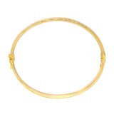 Brazalete con Corte de Diamante, Oro Amarillo de 14k