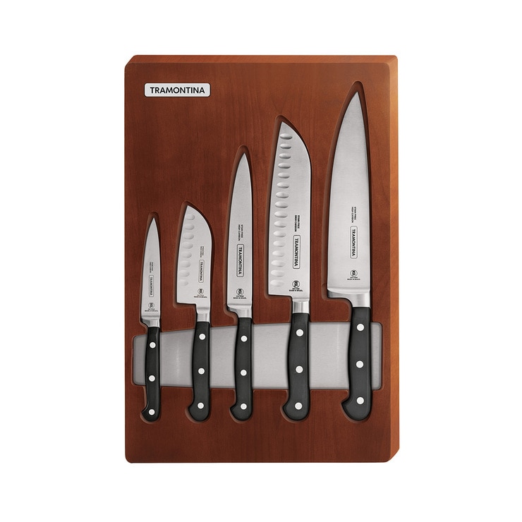 Tramontina, Juego de 5 Cuchillos y Base Costco México