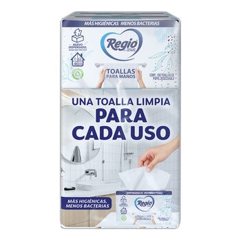 Regio Toalla para Manos 3 Paquetes de 160 pzas