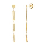 Aretes, Colgantes de Oro Amarillo de 14kt