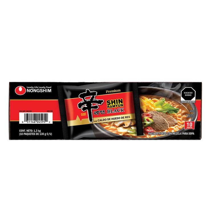 Shin Ramyun Fideos Ramen Coreanos 10/120 g