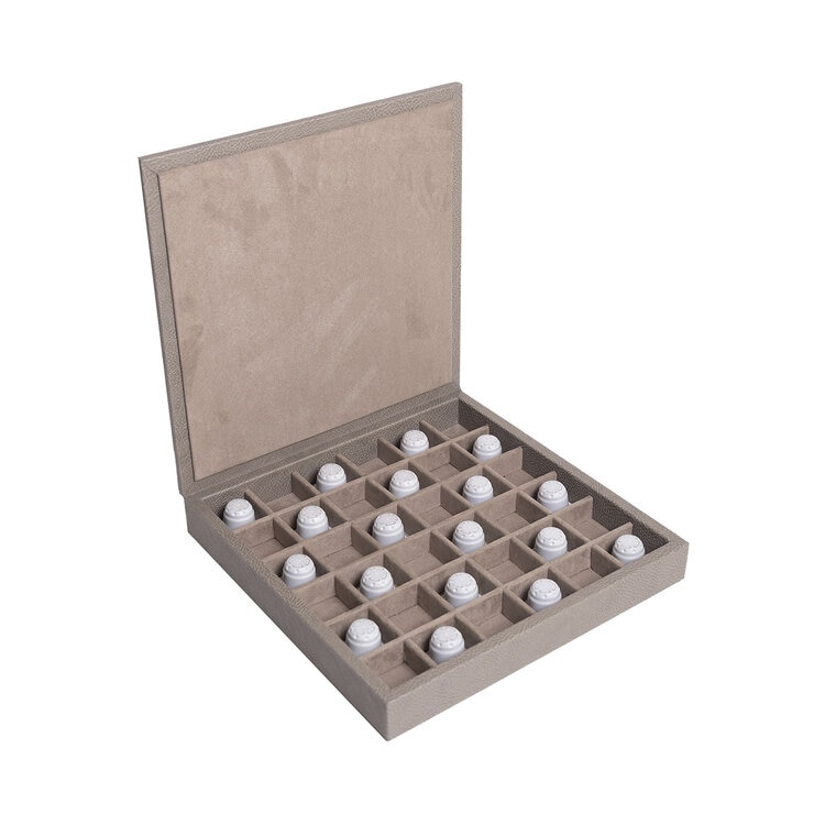 BHOME, Caja Organizadora de Cápsulas de Café, 30 Espacios, Color Café