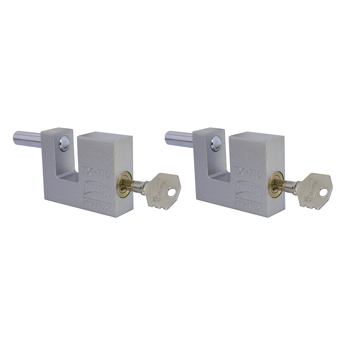 Phillips, candados cortina 2 piezas