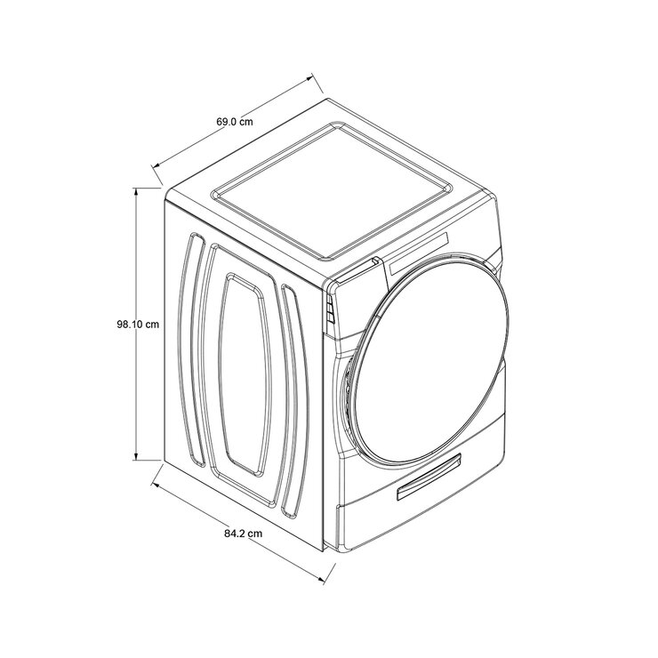Whirlpool Combo de Lavado de Gas 21/23Kg