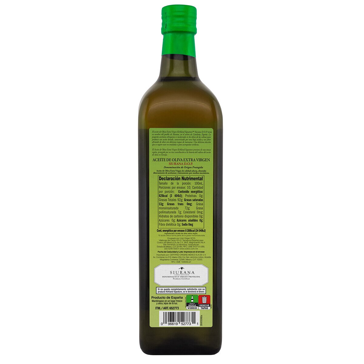 Kirkland Signature Aceite Siurana Arbequina 1 L Kirkland Signature Aceite Siurana Arbequina 1 L