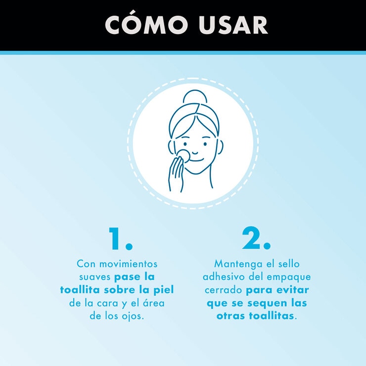 Neutrogena Toallitas Desmaquillantes 125 pzas