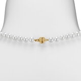 Collar de Perlas Cultivadas, 6.5-7.0mm, Oro Amarillo de 14K