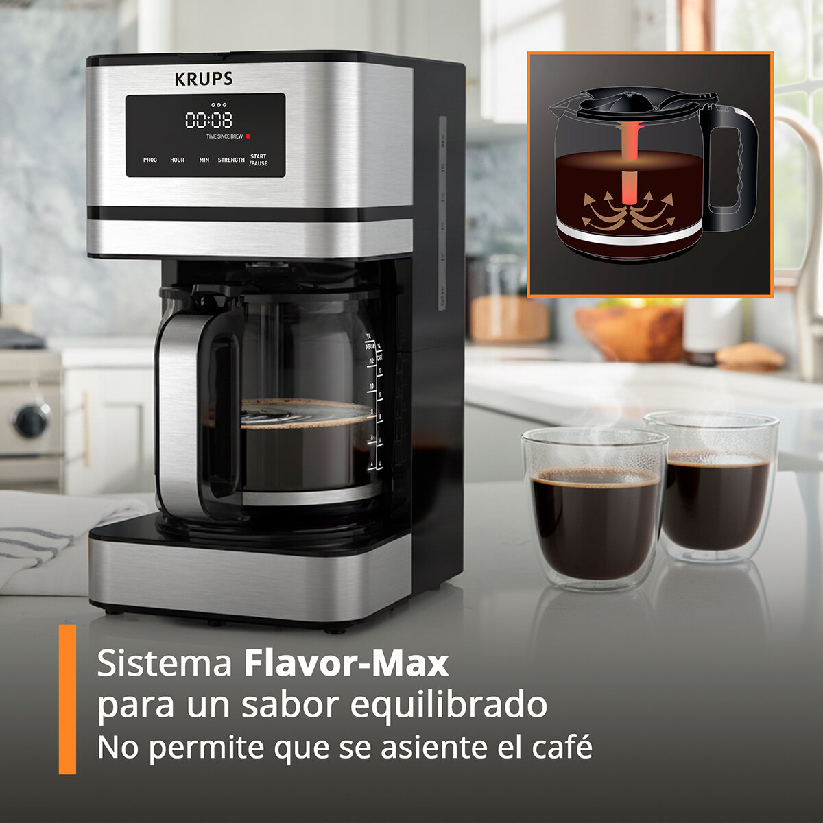 Krups Cafetera de Goteo 14 Tazas