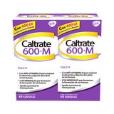 Caltrate 600+M Vitamina D3 + Minerales 2 de 60 Tabletas