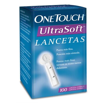 100 Lancetas OneTouch® Ultrasoft TM