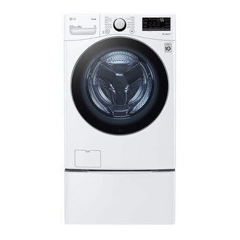 LG Lavadora 22Kg con pedestal carga frontal