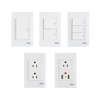 Alfelec, Set de 5 Placas Armadas - Natural Snow