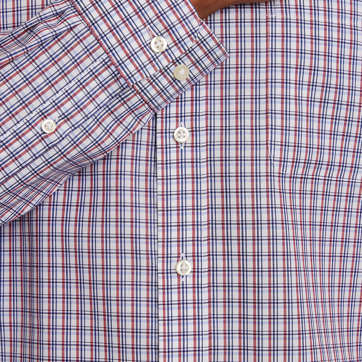 Kirkland Signature Camisa para Caballero Rojo Cuello 16.5 Manga 36/37