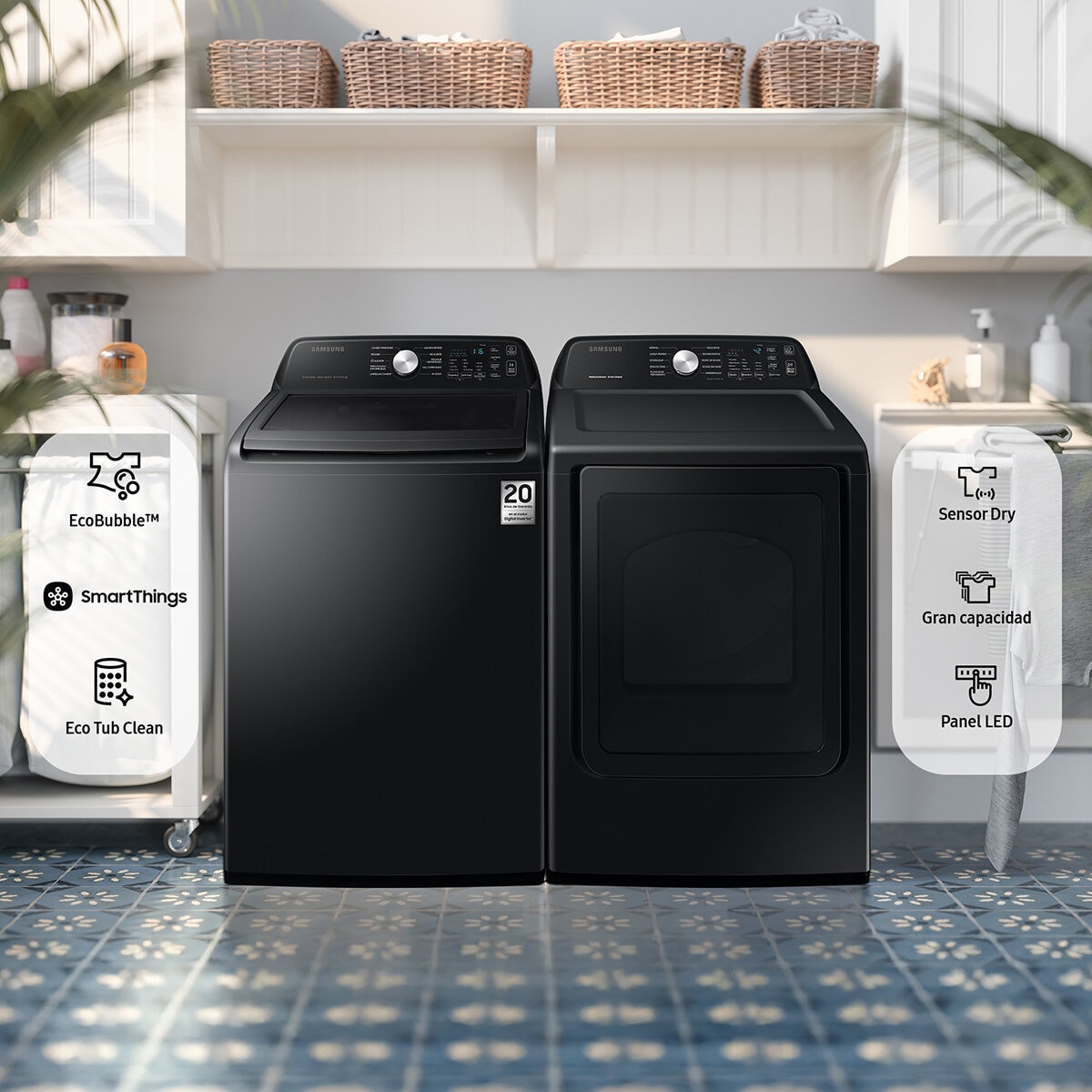 Samsung Combo Lavadora Y Secadora 23 y 24 kg