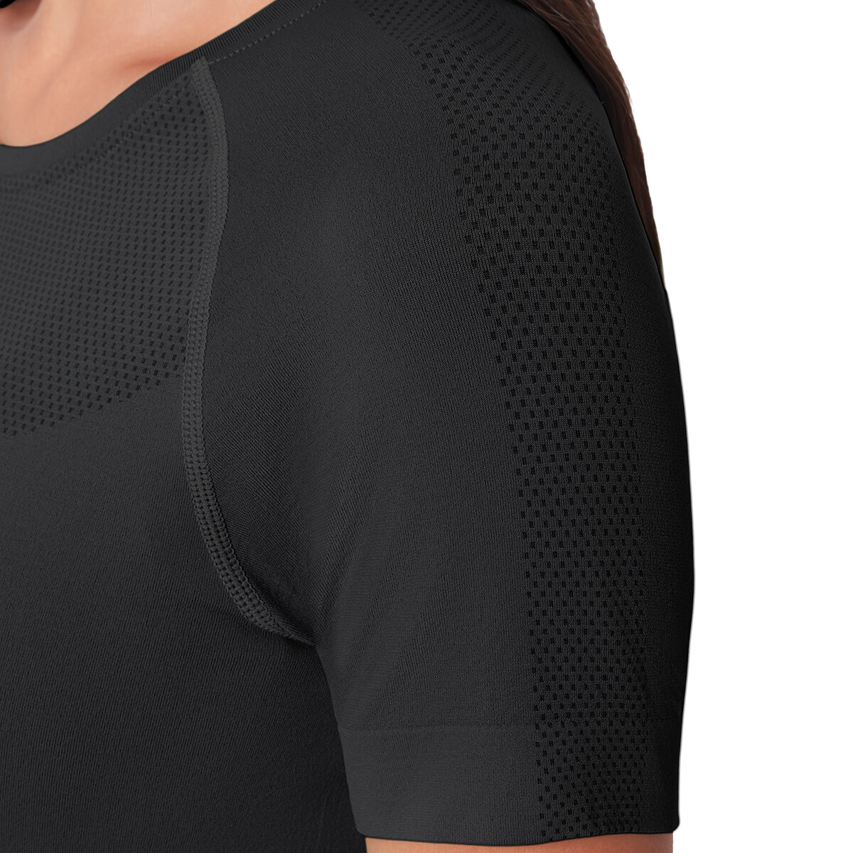 Mondetta Camiseta Deportiva para Dama Negro Extra Grande