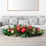 Centro de Mesa Decorativo Iluminado de 81 cm Rojo 