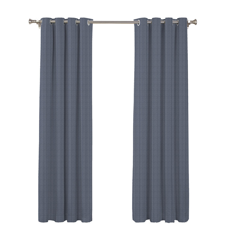 SUN + BLK Cortinas con Bloqueo Total de Luz 132 cm x 241 cm NAVY