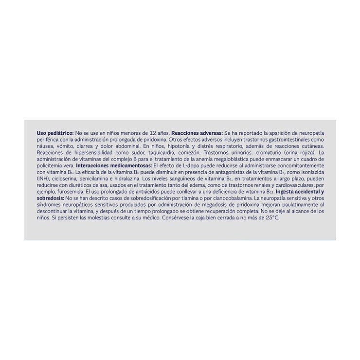 Neurobión Oral 60 Tabletas Vitaminas del Complejo B