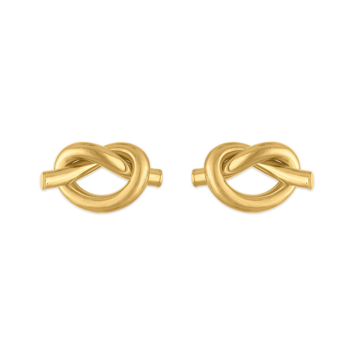 Aretes, Nudo de Amor, Oro Amarillo 14K Aretes, Nudo de Amor, Oro Amarillo 14K