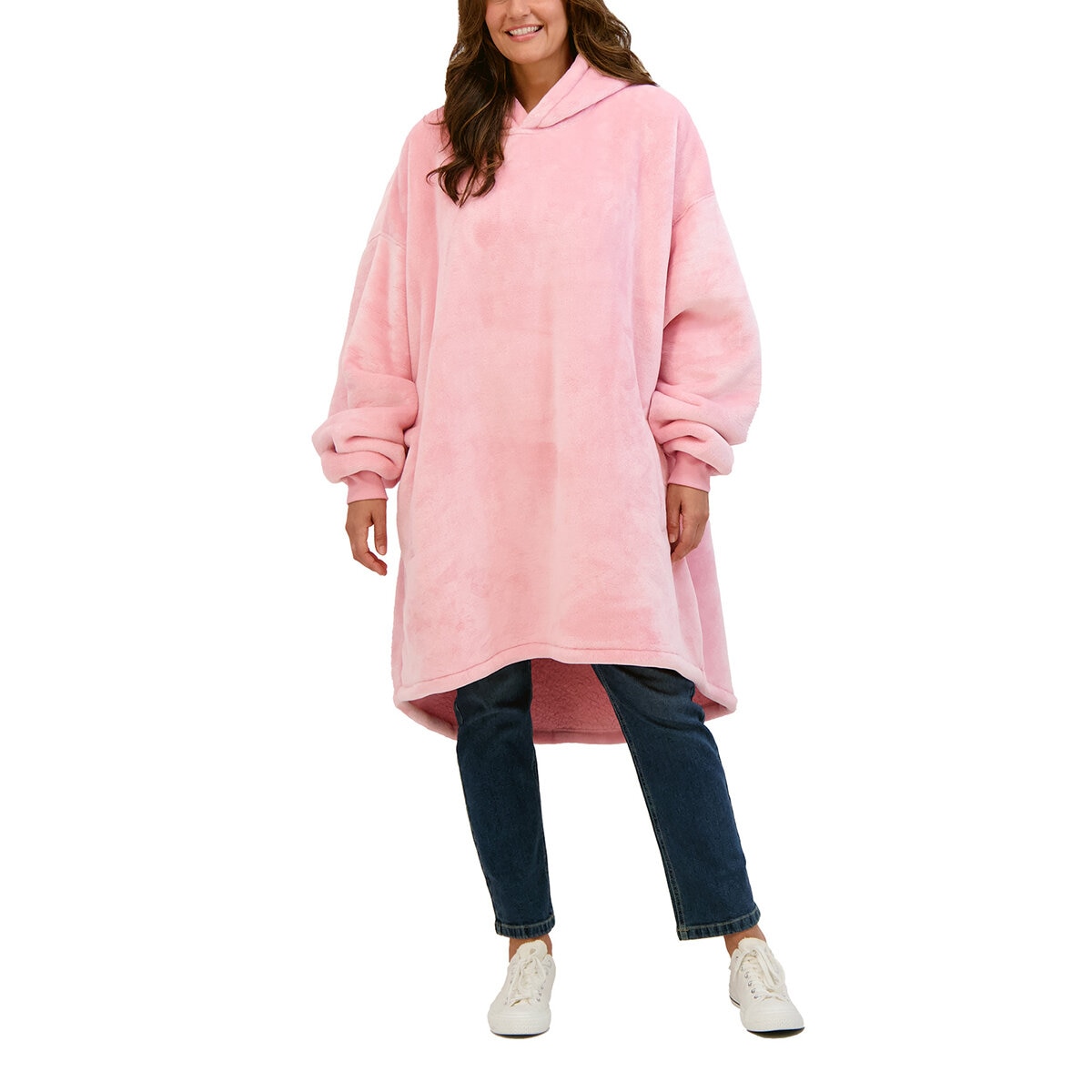 The Wayy Big Hoodie Sudadera Unisex Rosa Unitalla