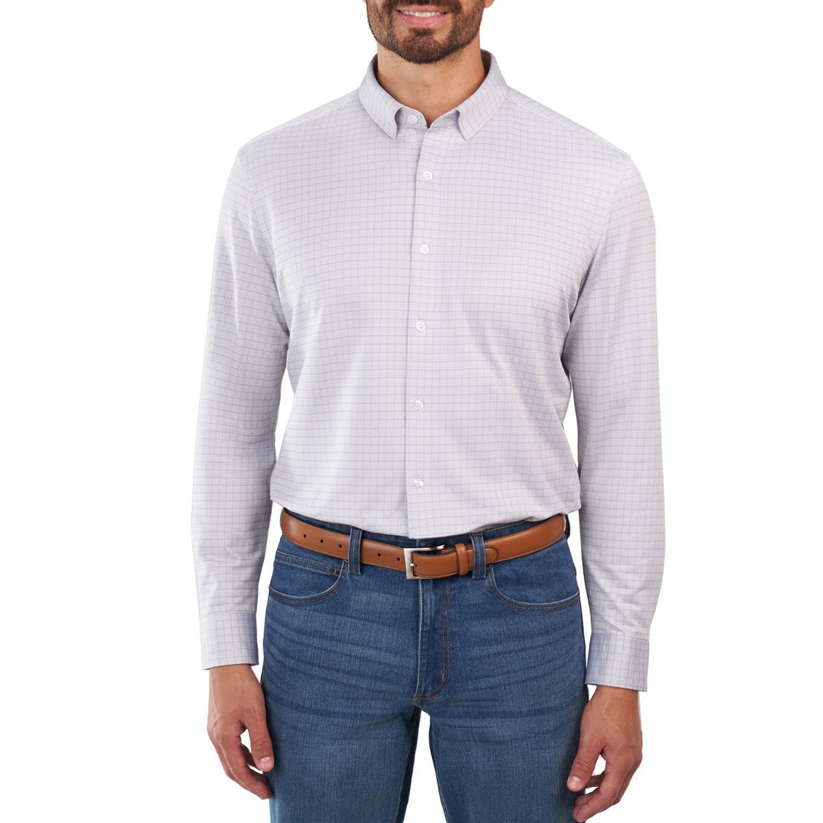 Kirkland Signature Camisa para Caballero Gris Chica