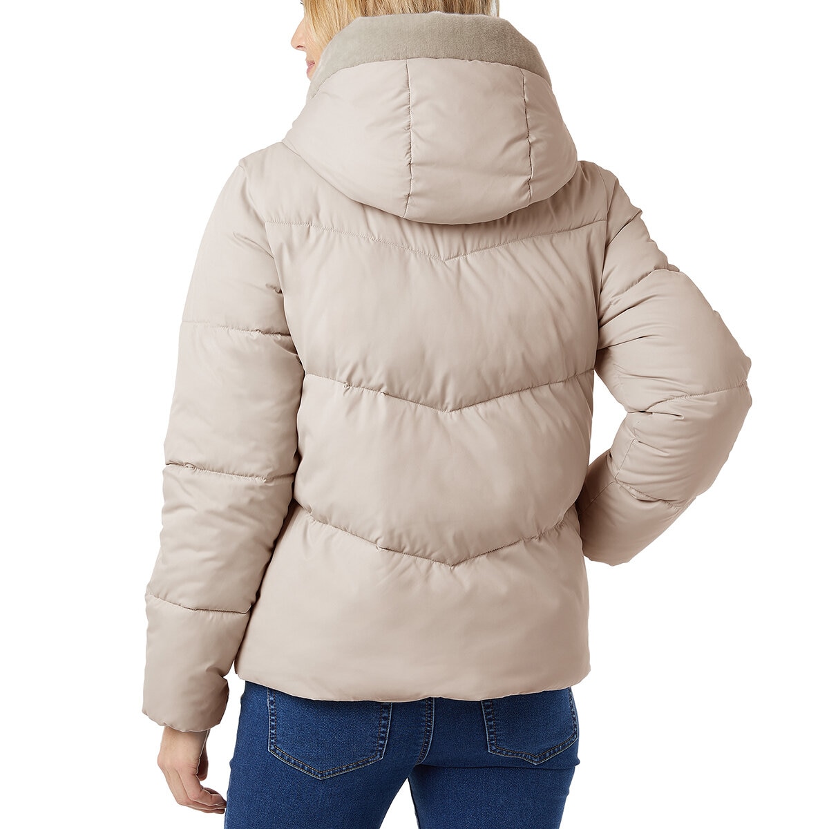 32 Degrees Heat Chamarra para Dama Beige Extra Grande