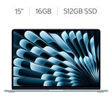 Apple MacBook Air 15" M5 16GB 512GB SSD Azul Cielo Apple MacBook Air 15" M5 16GB 512GB SSD Azul Cielo