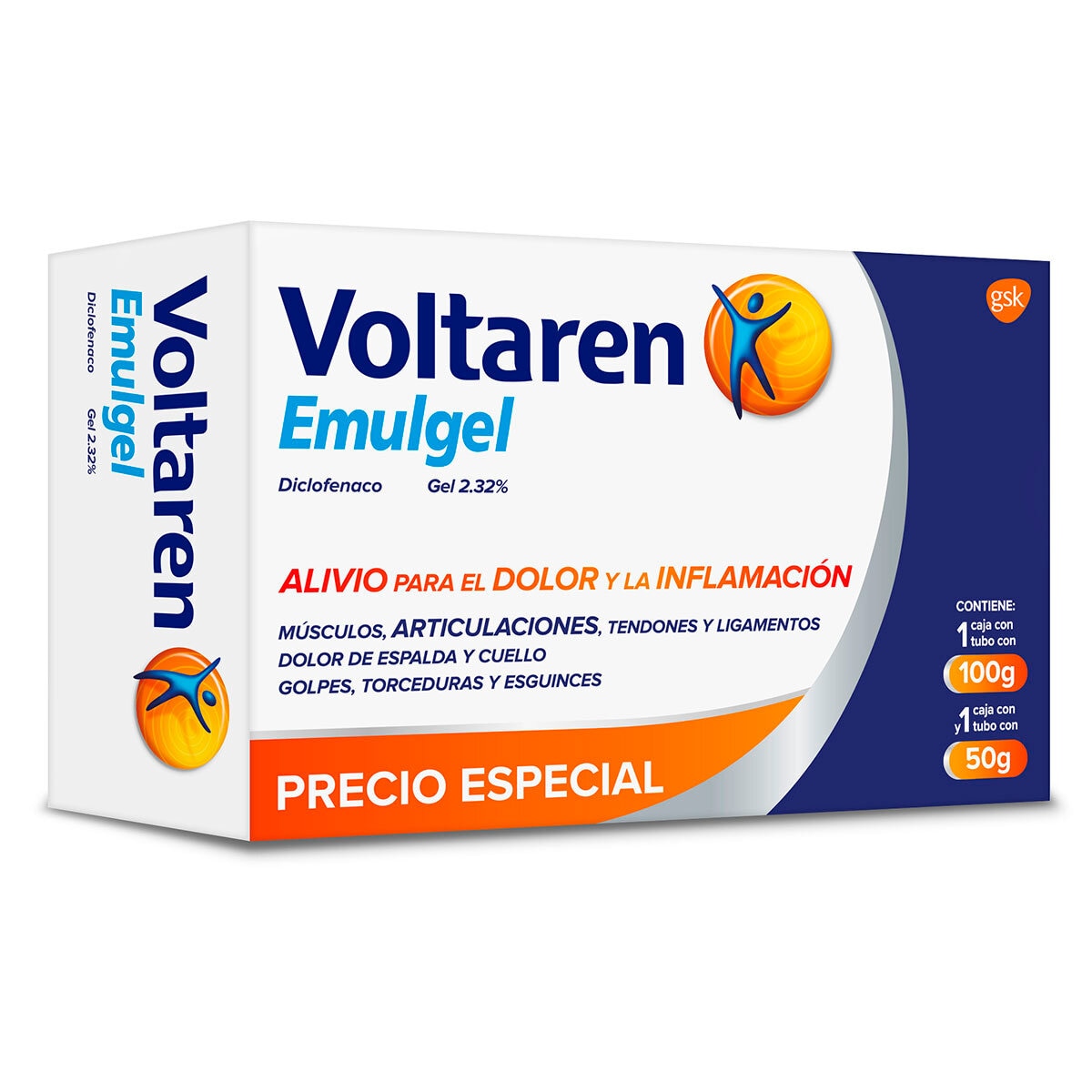 Voltaren Emulgel Diclofenaco Gel 2.32% 100g + 50g