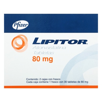 Lipitor 80mg 30 Tabletas 1+1