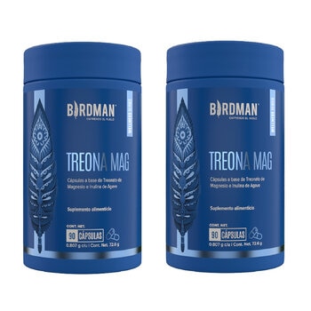 Birdman Treonato de Magnesio 2 Frascos de 90 Cápsulas