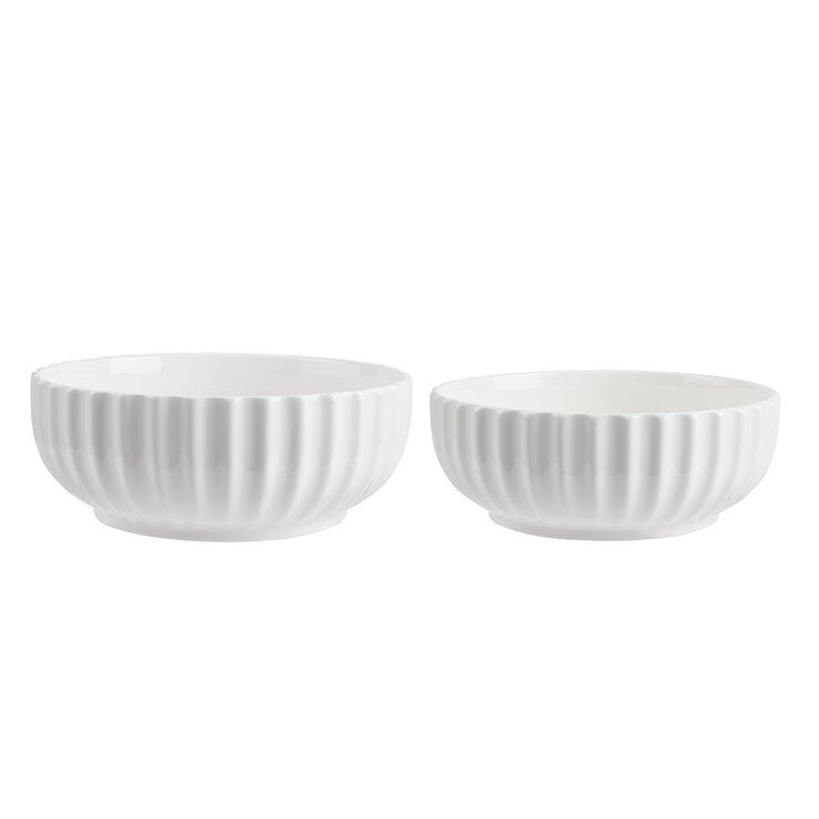 Trudeau, Juego de Tazones de Porcelana con Textura, 2 piezas Trudeau, Juego de Tazones de Porcelana con Textura, 2 piezas