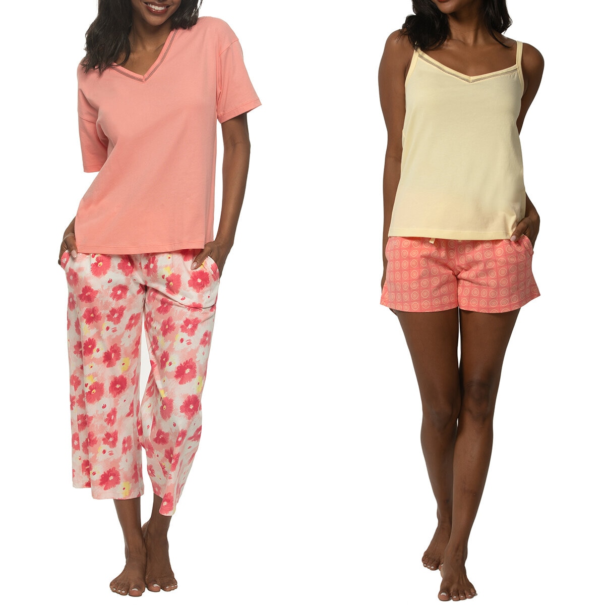 Black Bow Conjunto de Pijama para Dama Rosa Extra Grande
