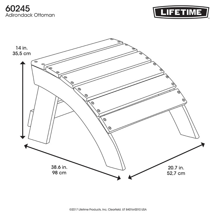 Lifetime, Otomano para Silla Adirondack