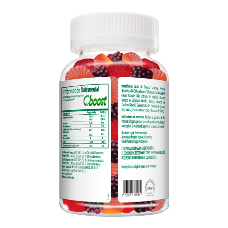 Cboost Kids Vitamina C 180 Gomitas de 2g c/u