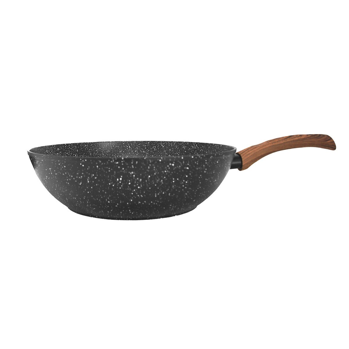 Westinghouse, Wok de 30 cm, Marmol Negro con Mango de Madera