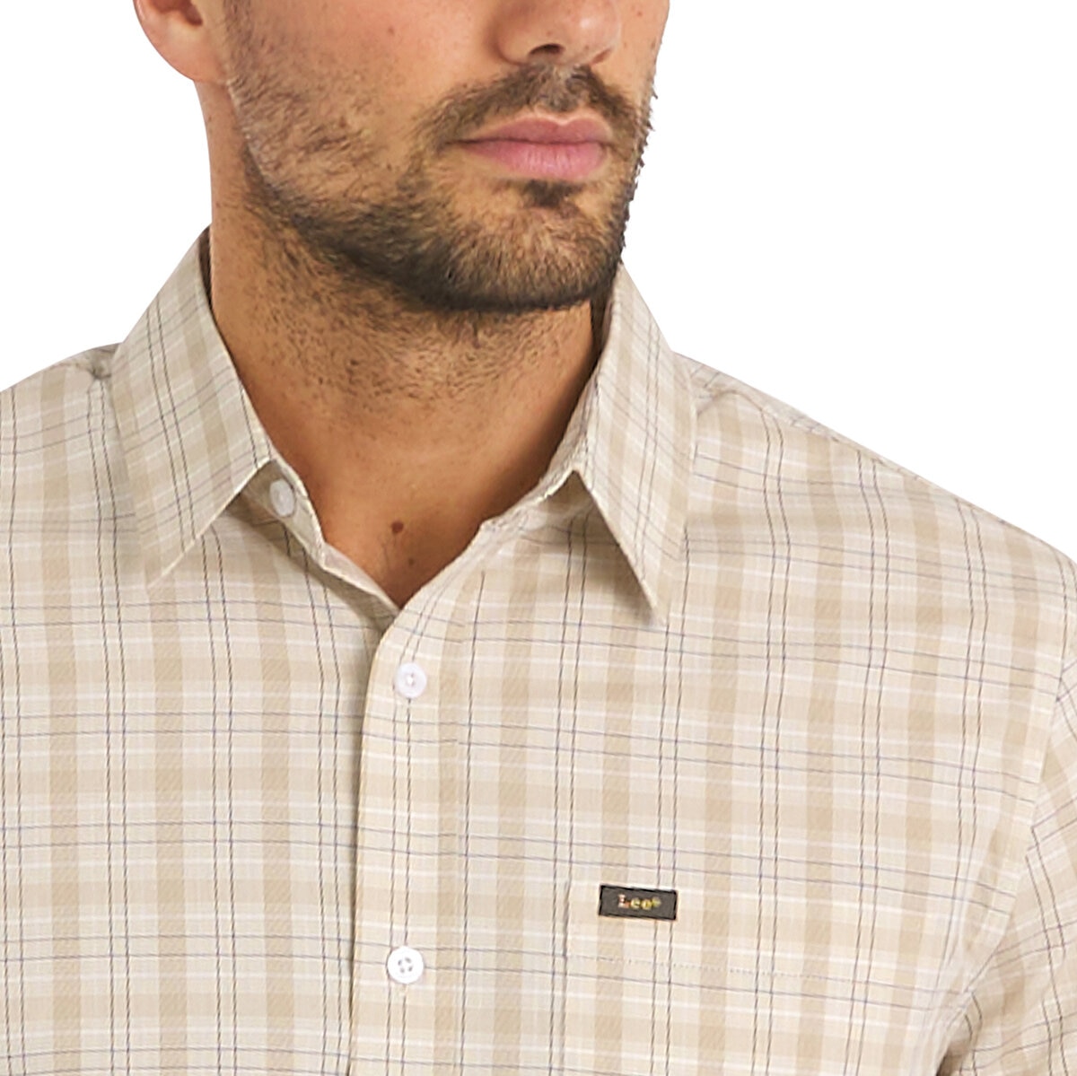 Lee Camisa para Caballero Café Chica