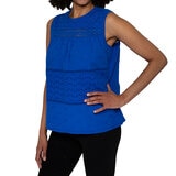 Mario Serrani Italy Blusa para Dama Azul Extra Grande