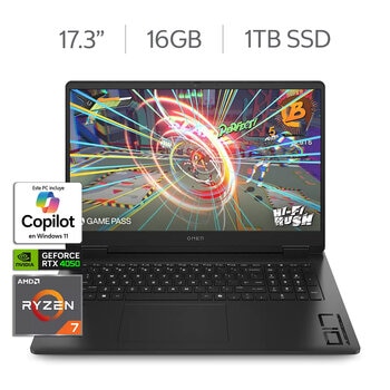HP OMEN Gaming 17-db0006la Laptop 17.3" Full HD AMD Ryzen 7 16GB 1TB SSD