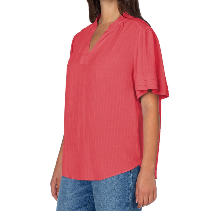 Well Worn Blusa para Dama Rojo Mediana