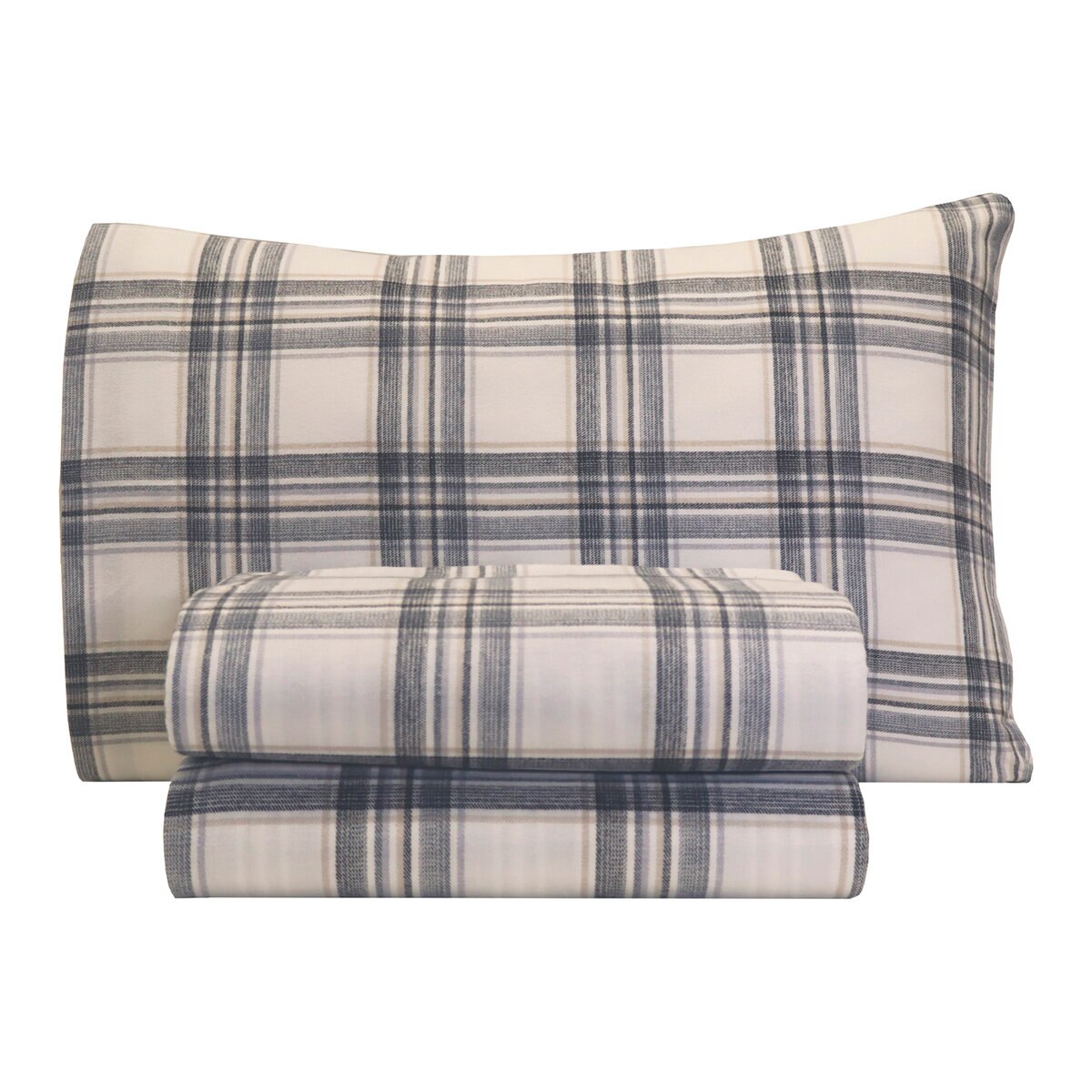 Flannel From Portugal Juego de Sábanas de Franela Tamaño Matrimonial 4 Piezas