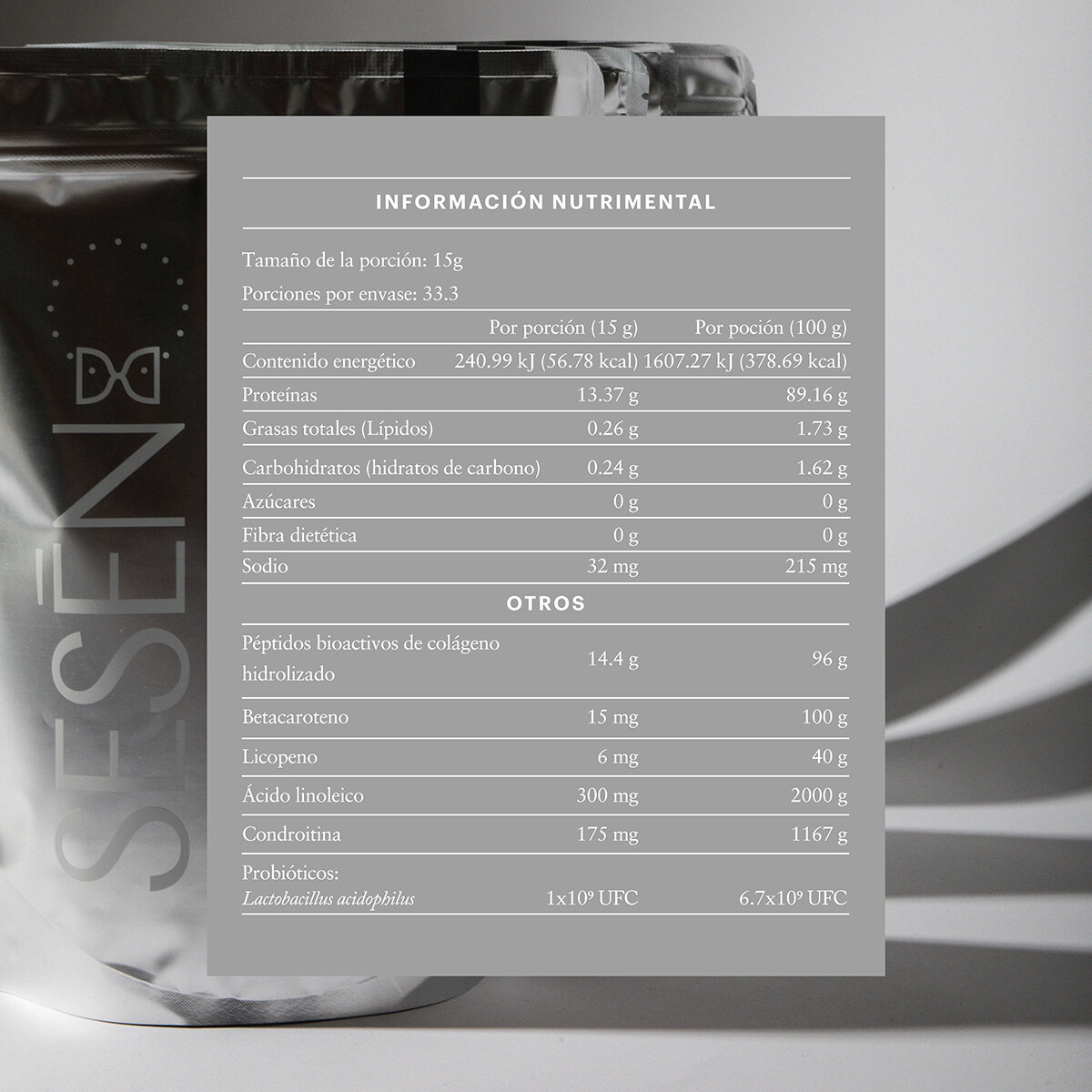 Sesen Silver Colágeno Hidrolizado 500 gr Sesen Silver Colágeno Hidrolizado 500 gr