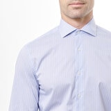 DKNY Camisa para Caballero Azul Cuello 17 Manga 32/33