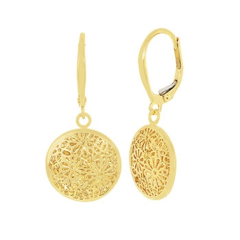 Aretes, Oro Amarillo de 14K Aretes, Oro Amarillo de 14K