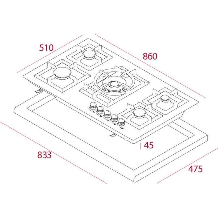 Teka Parrilla de Gas 6 Quemadores