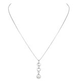 Dije de Perla Cultivada, 8-8.5mm, Oro Amarillo de 14K