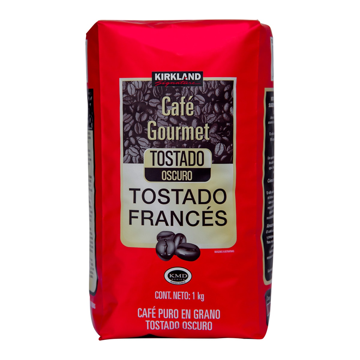 Kirkland Signature Café en Grano Gourmet Tostado Frances 1 kg