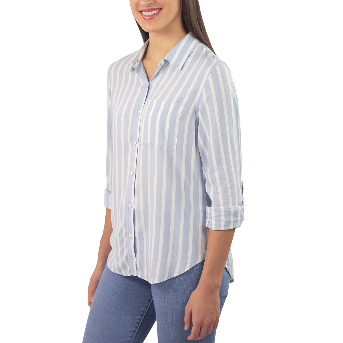 Jachs Girlfriend Blusa para Dama Azul Grande
