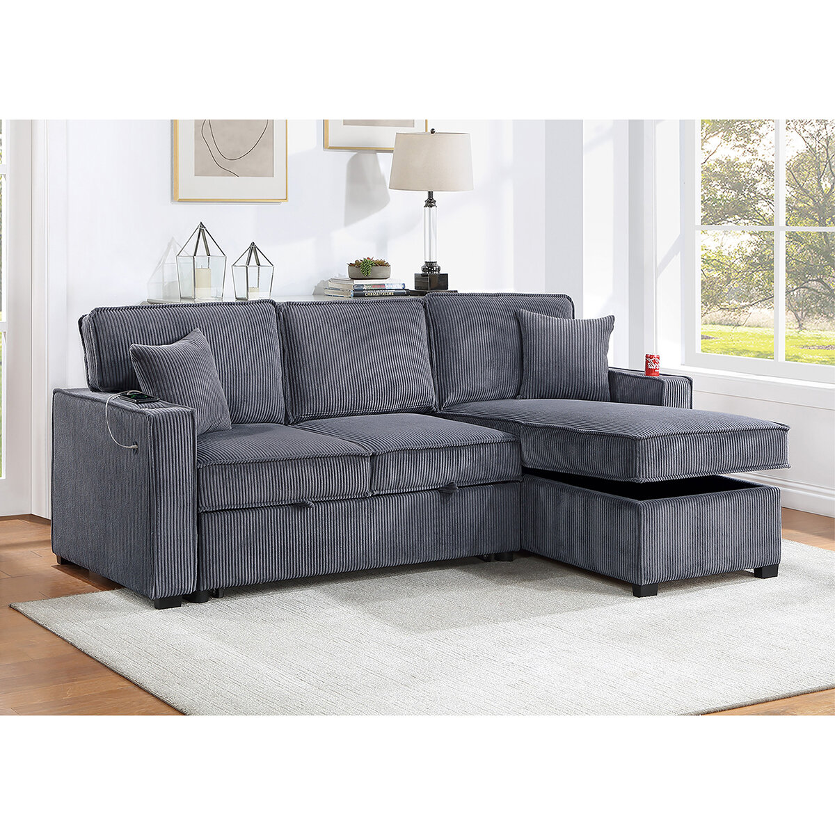 Bobkona, Eva, Sofá Cama Seccional Reversible Bobkona, Eva, Sofá Cama Seccional Reversible