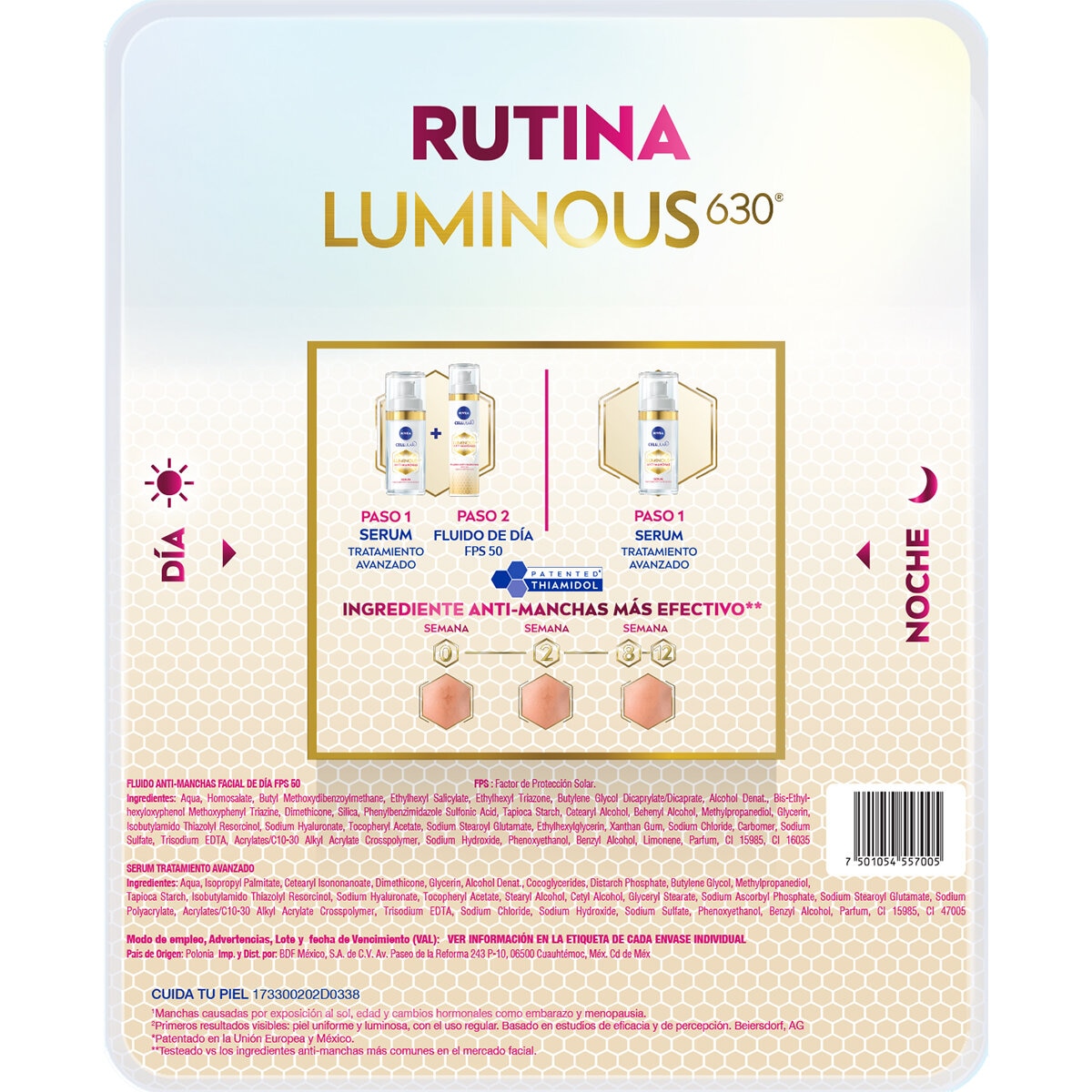 Nivea Luminous 3 pzas